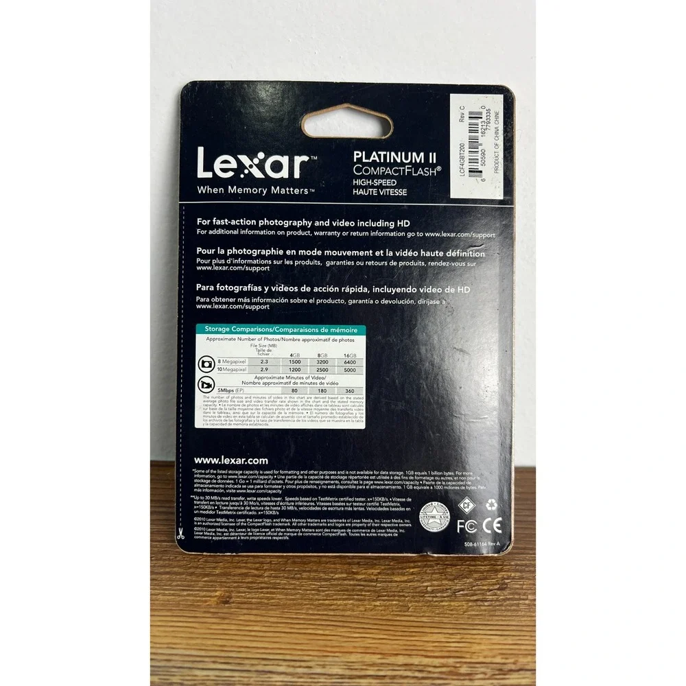 Lexar Platinum II 4GB CompactFlash CF Card 200x 30MB/s LCF4GBT200 New Sealed